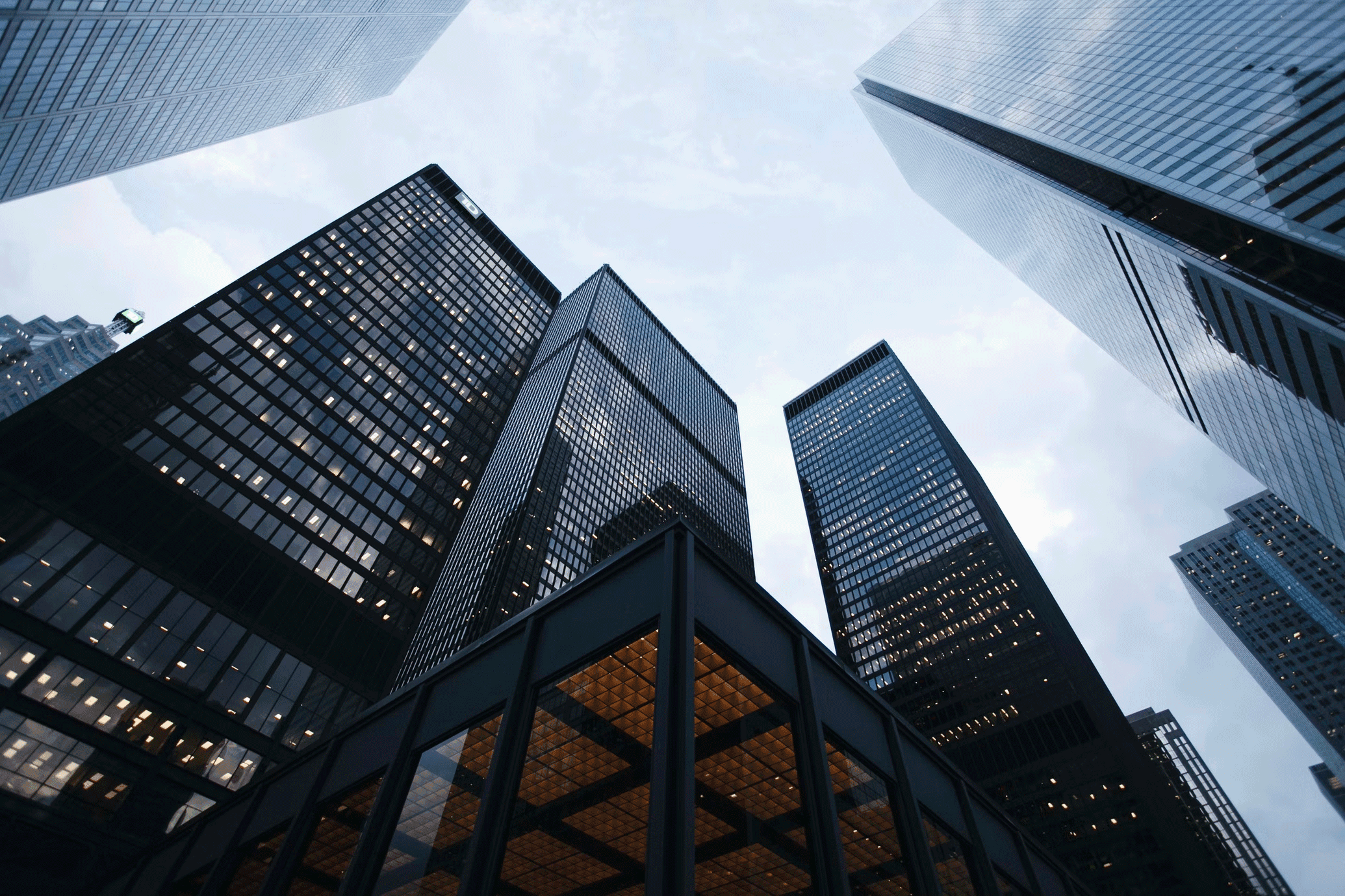 Commercial buildings in the city